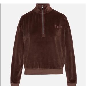 Wsly eco plush set ( quarter zip and joggers ) (XL/L)